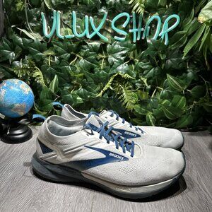 Brooks Ricochet 3 Mens Size 13 Gray Blue Athletic Running Walking Shoes Sneakers